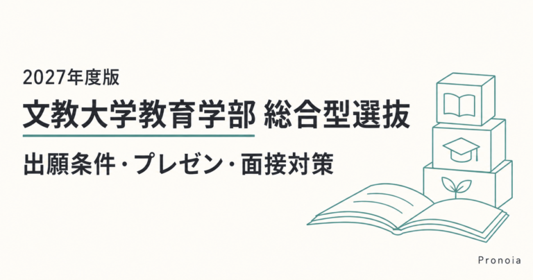 文教大学の総合型選抜に向けた教育学部の出願条件・プレゼン・面接対策